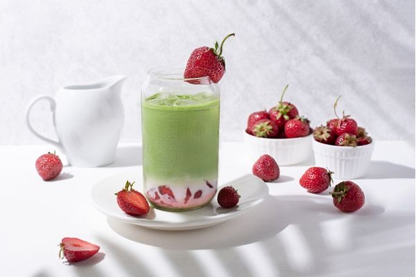 Strawberry Matcha Latte